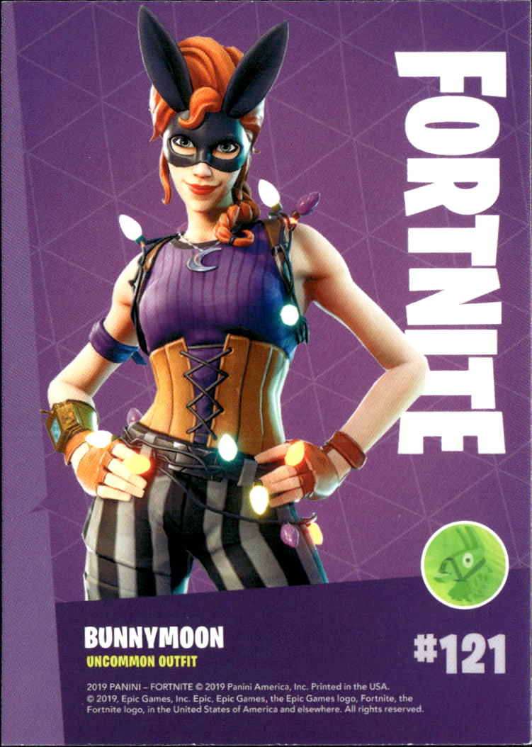 2019 Panini Fortnite #121 Bunnymoon uncommon outfit