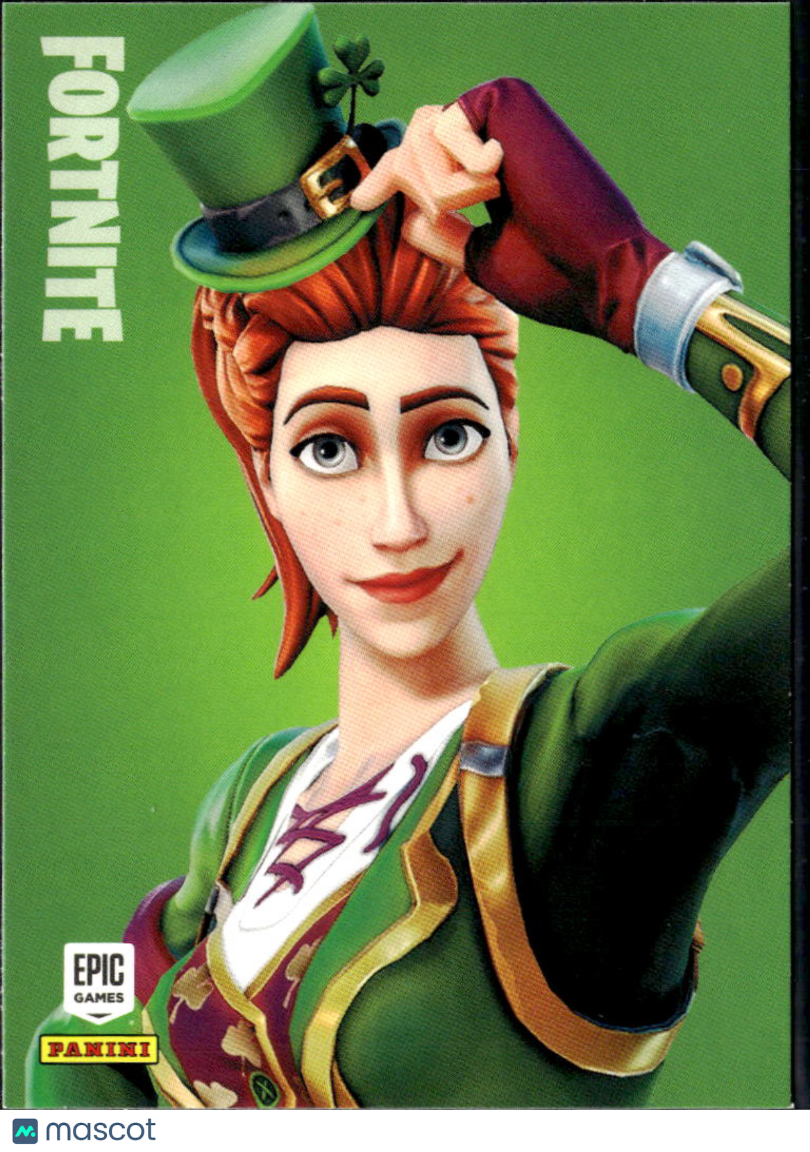 2019 Panini Fortnite #140 Sgt. Green Clover uncommon outfit