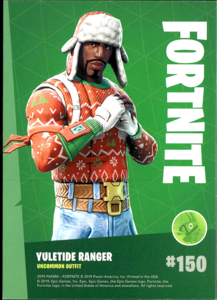 2019 Panini Fortnite Series 1 Uncommon Outfit #150 Yuletide ranger
