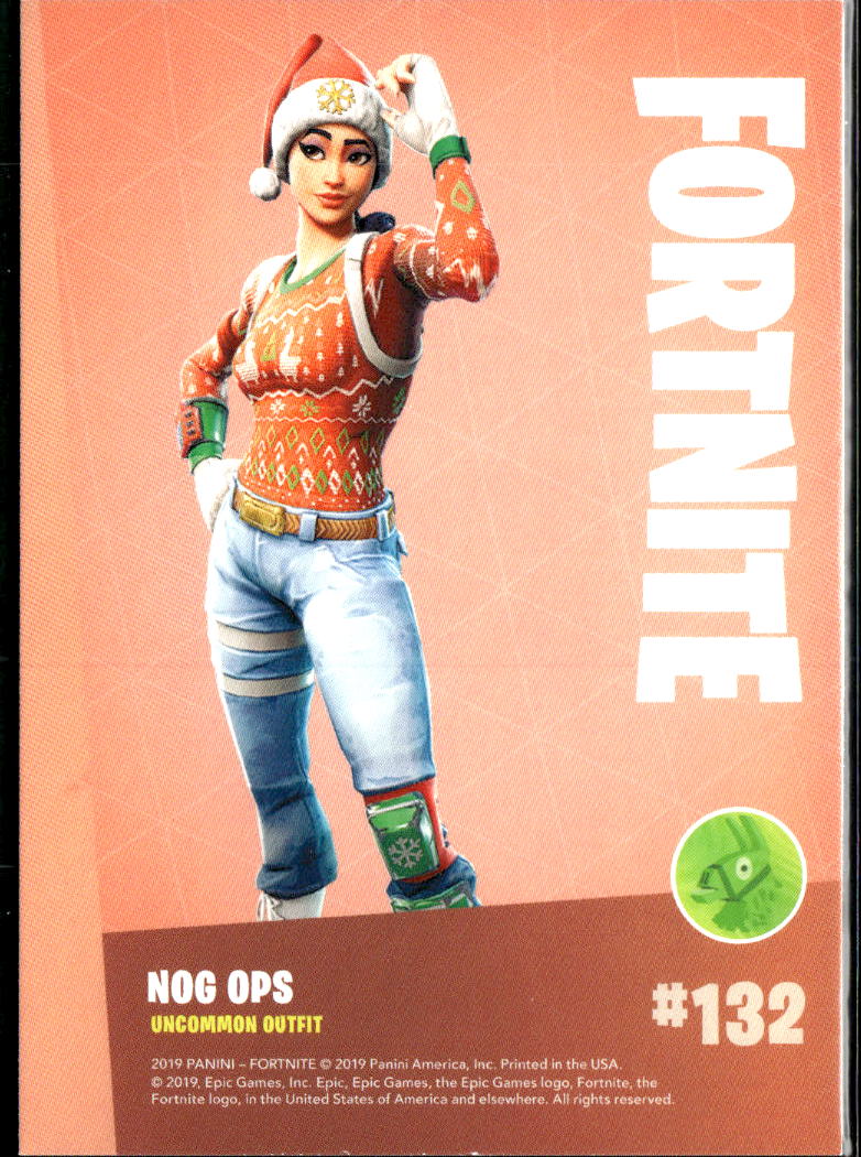 2019 Panini Fortnite #132 Nog ops uncommon outfit