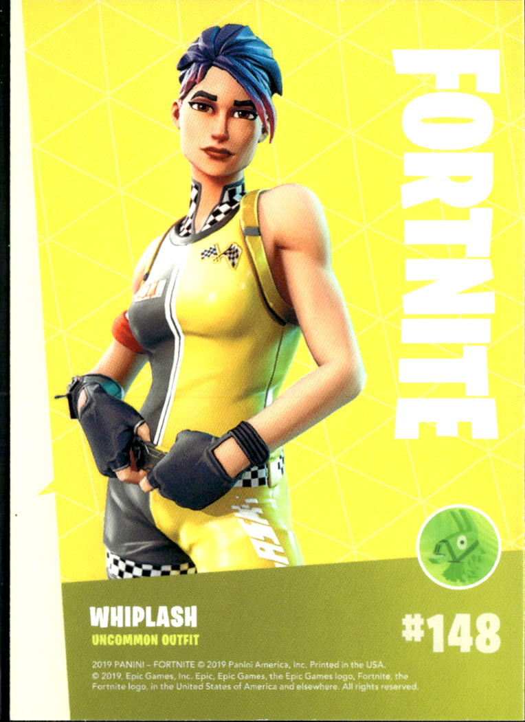 2019 Panini Fortnite #148 Whiplash uncommon outfit