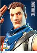 2019 Panini Fortnite #142 Star spangled trooper uncommon outfit
