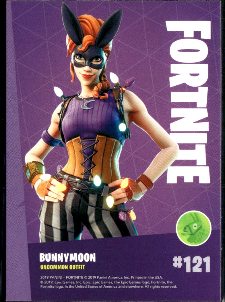 2019 Panini Fortnite #121 Bunnymoon uncommon outfit