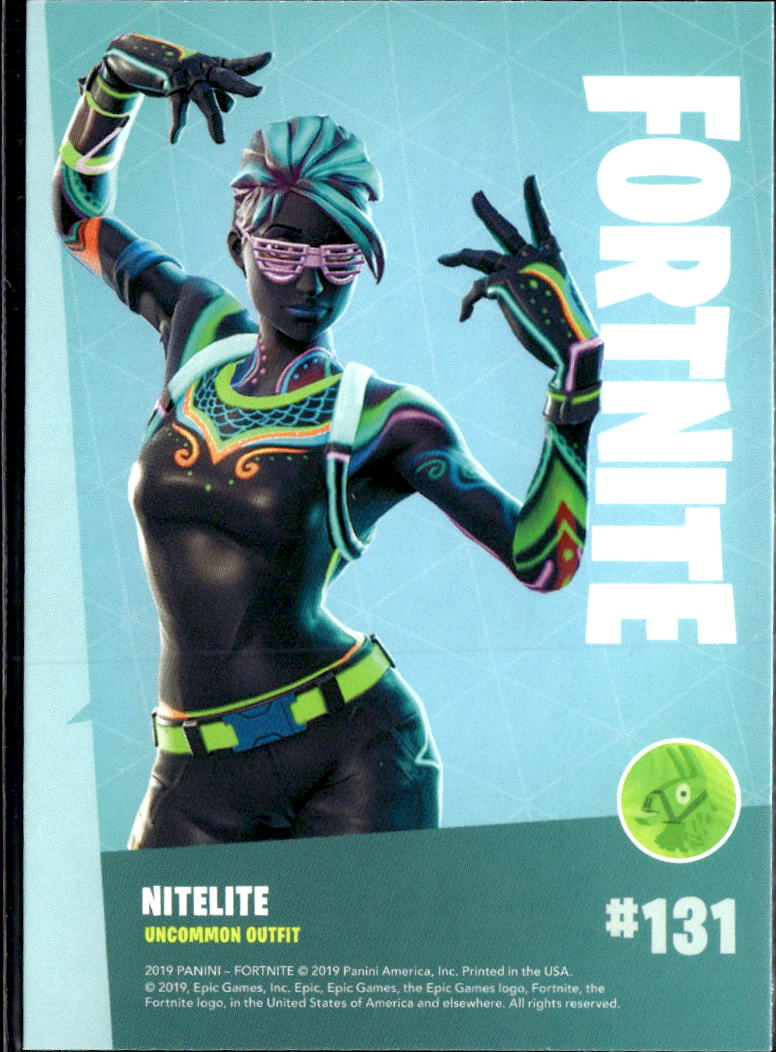 2019 Panini Fortnite #131 Nitelite uncommon outfit