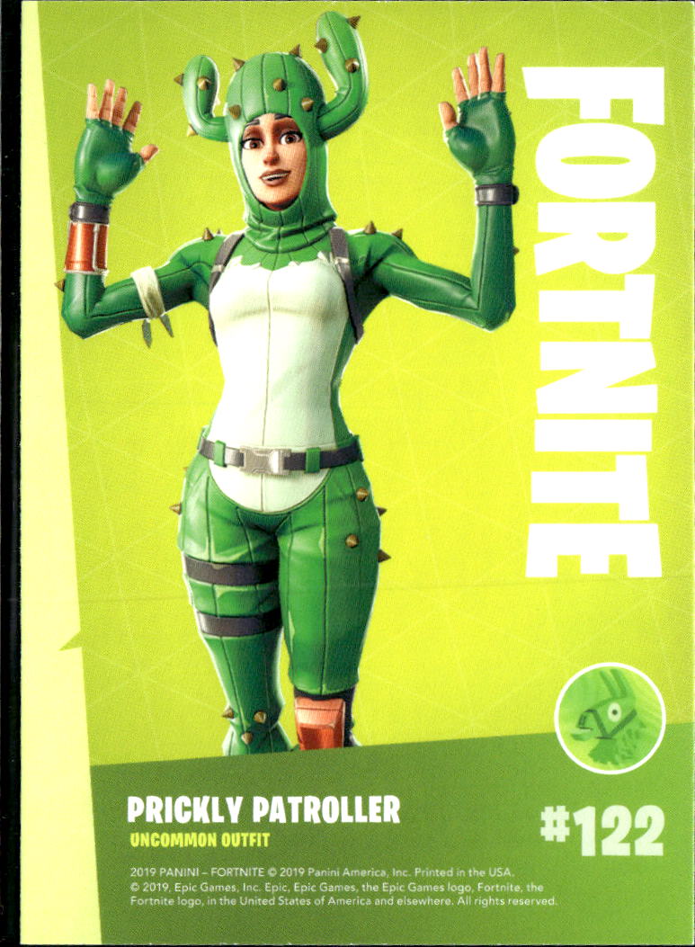 2019 Panini Fortnite Series 1 #122 Prickly patroller uncommon outfit