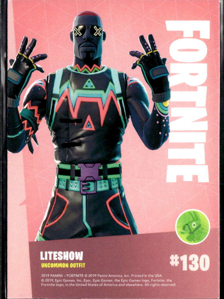 2019 Panini Fortnite Series 1 #130 Liteshow uncommon outfit