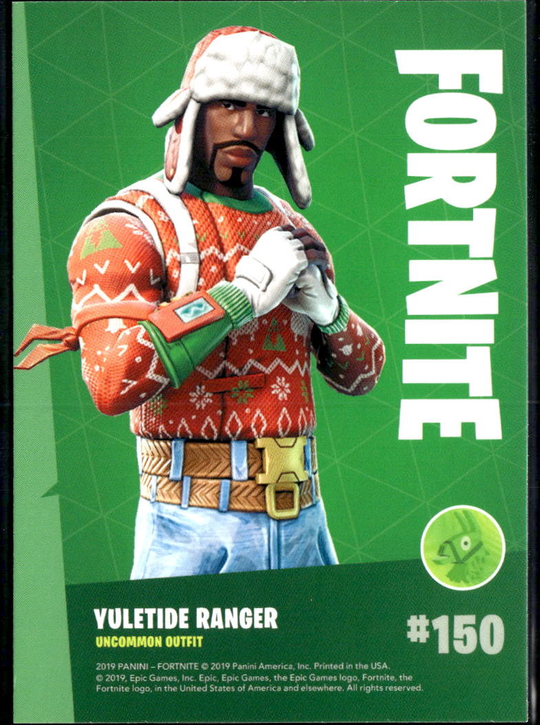 2019 Panini Fortnite #150 Yuletide ranger uncommon outfit