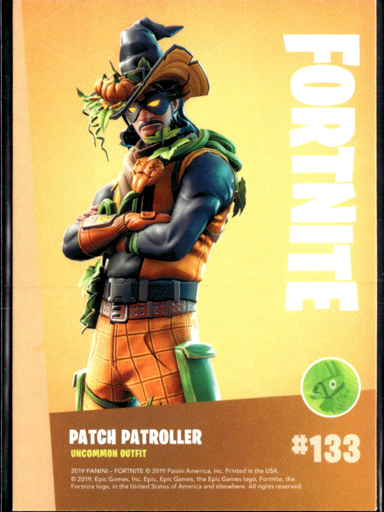 2019 Panini Fortnite Series 1 Uncommon Outfit #133 Patch patrolller