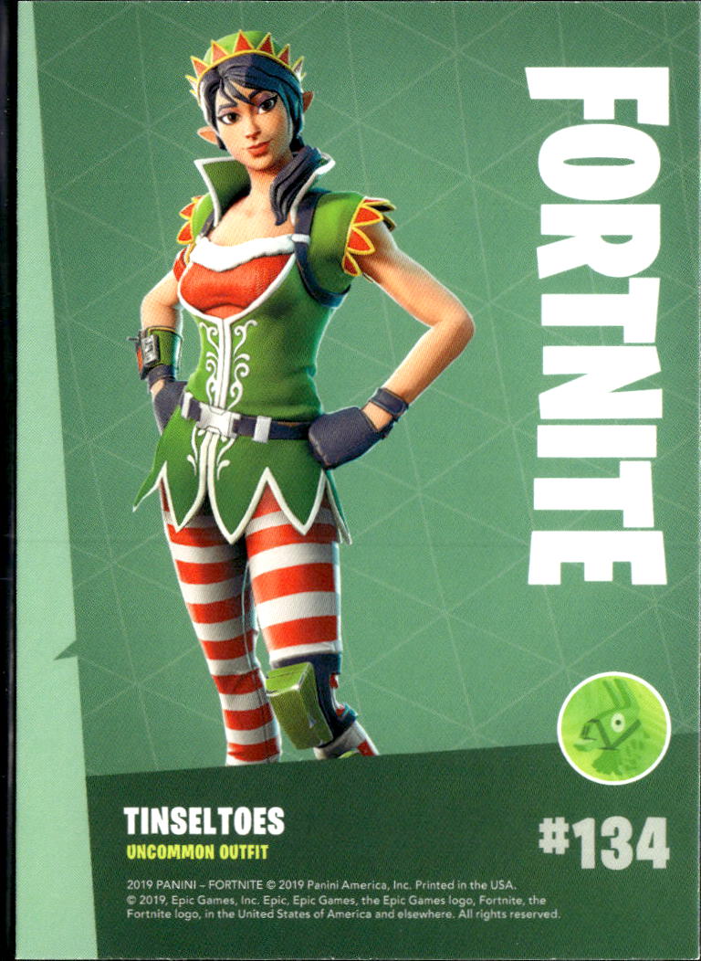 2019 Panini Fortnite #134 Sgt. green clover uncommon outfit