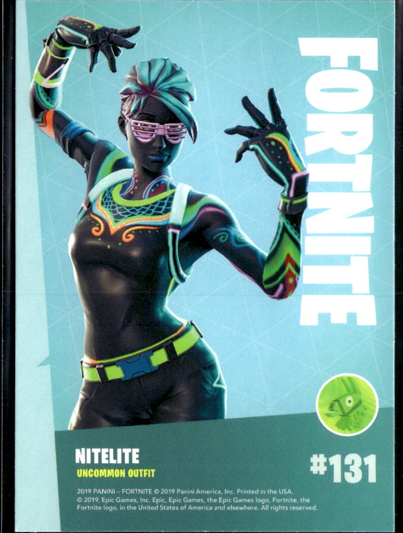 2019 Panini Fortnite #131 Nitelite uncommon outfit