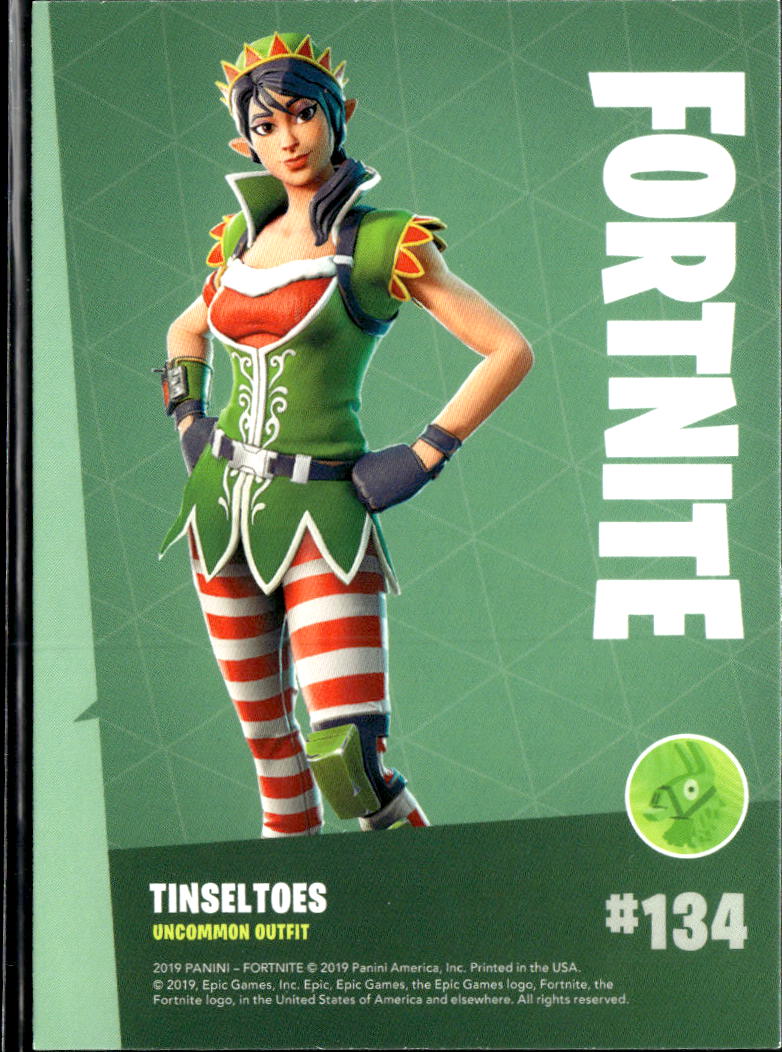 2019 Panini Fortnite Series 1 Uncommon Outfit #134 Tinseltoes