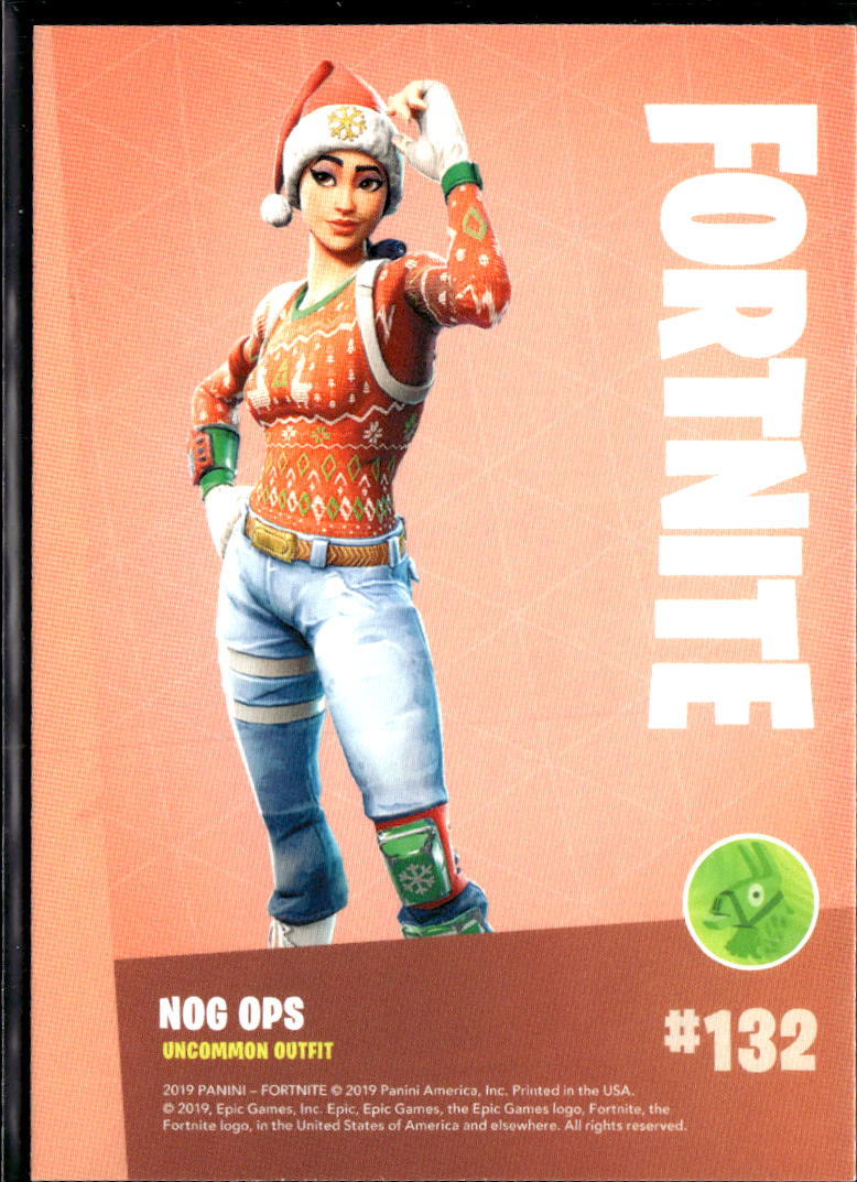 2019 Panini Fortnite #132 Nog ops uncommon outfit