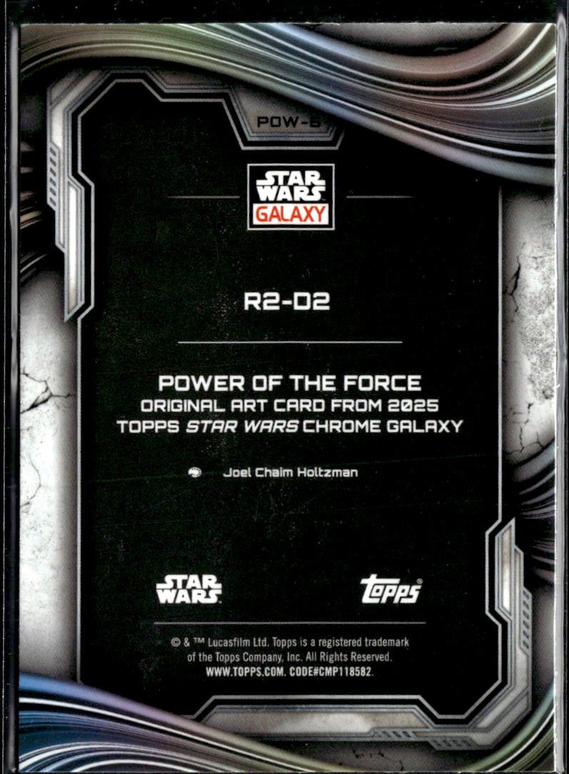 R2-D2 Topps Star Wars Chrome Galaxy Refractor #POW-8