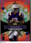 Joe Burrow / Sam Leavitt 2024 Wild Card Rookie RC LSU Tigers Begals 1/1