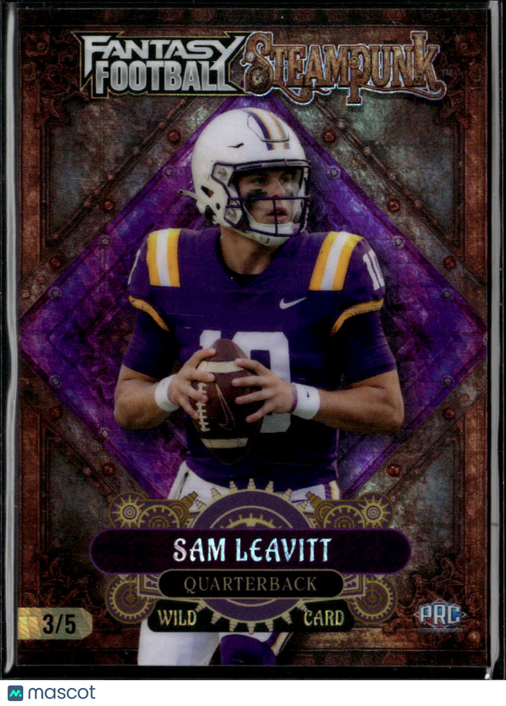 Sam Leavitt 2026 Wild Card Fantasy Rookie RC LSU Tigers 3/5