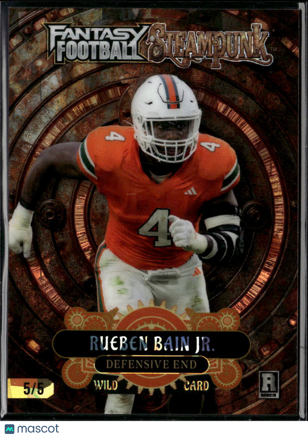 Rueben Bain Jr. 2026 Wild Card Rookie RC Miami Hurricanes 5/5