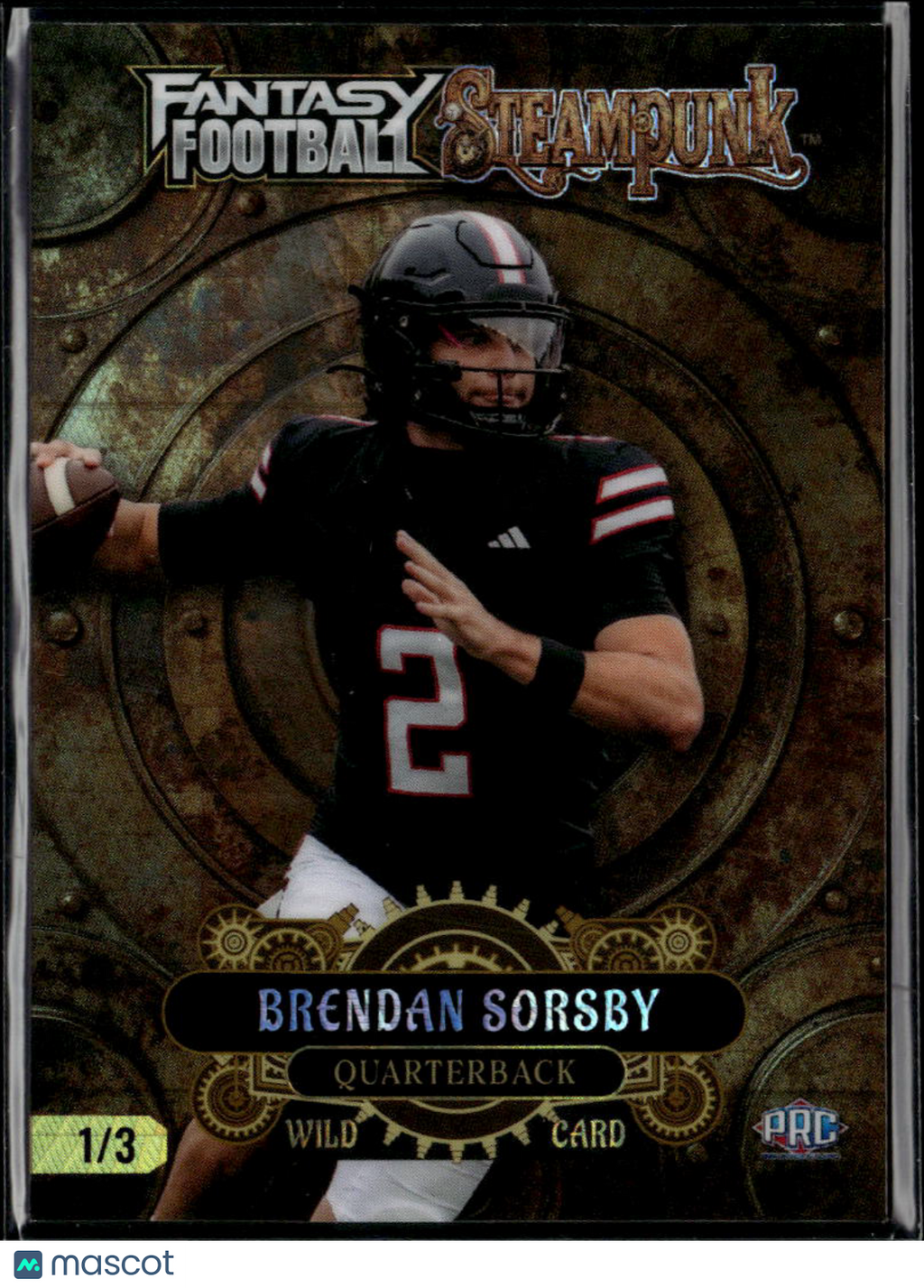 Brendan Sorsby 2026 Wild Card Rookie RC Steampunk Texas Tech /3