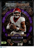 Taylen Green 2026 Wild Card Rookie RC Arkansas 3/5