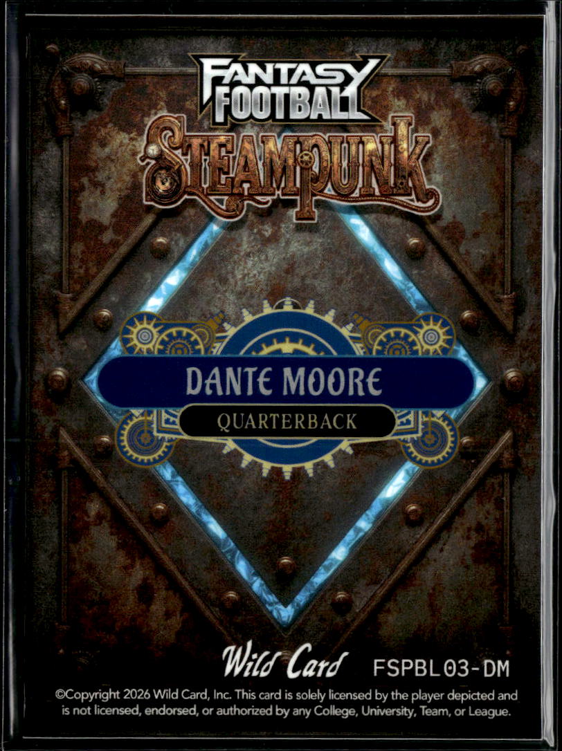 Dante Moore 2026 Wild Card Rookie RC Oegon Ducks 1/3