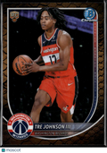 Tre Johnson III 2025 Bowman Chrome Reptilian RC Washington Wizards