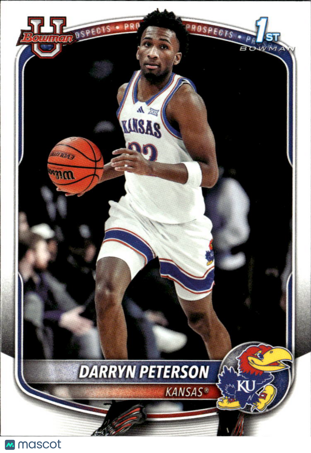 Darryn Peterson 2025 Bowman U 1st Rookie RC Kansas Jayhawks