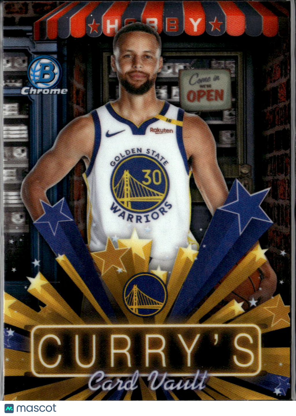 Stephen Curry 2025 Bowman Chrome Hobby Stars Golden State Warriors