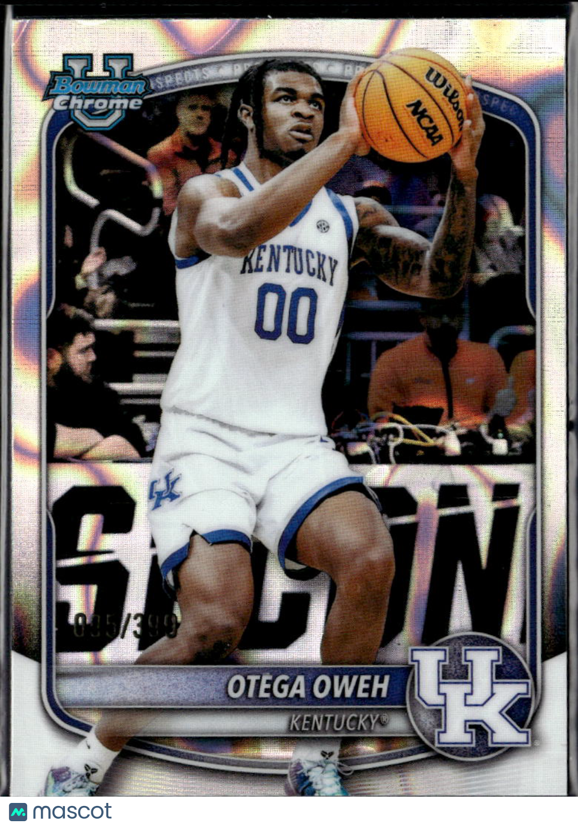 Otega Oweh 2025 Bowman Chrome Lava Refractor Kentucky Thunder /399
