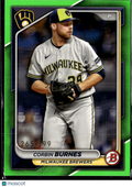 Corbin Burnes 2024 Bowman Green /399 Milwaukee Brewers