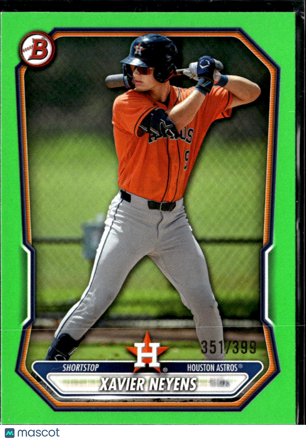 Xavier Neyens 2026 Bowman Green 351/399 Houston Astros