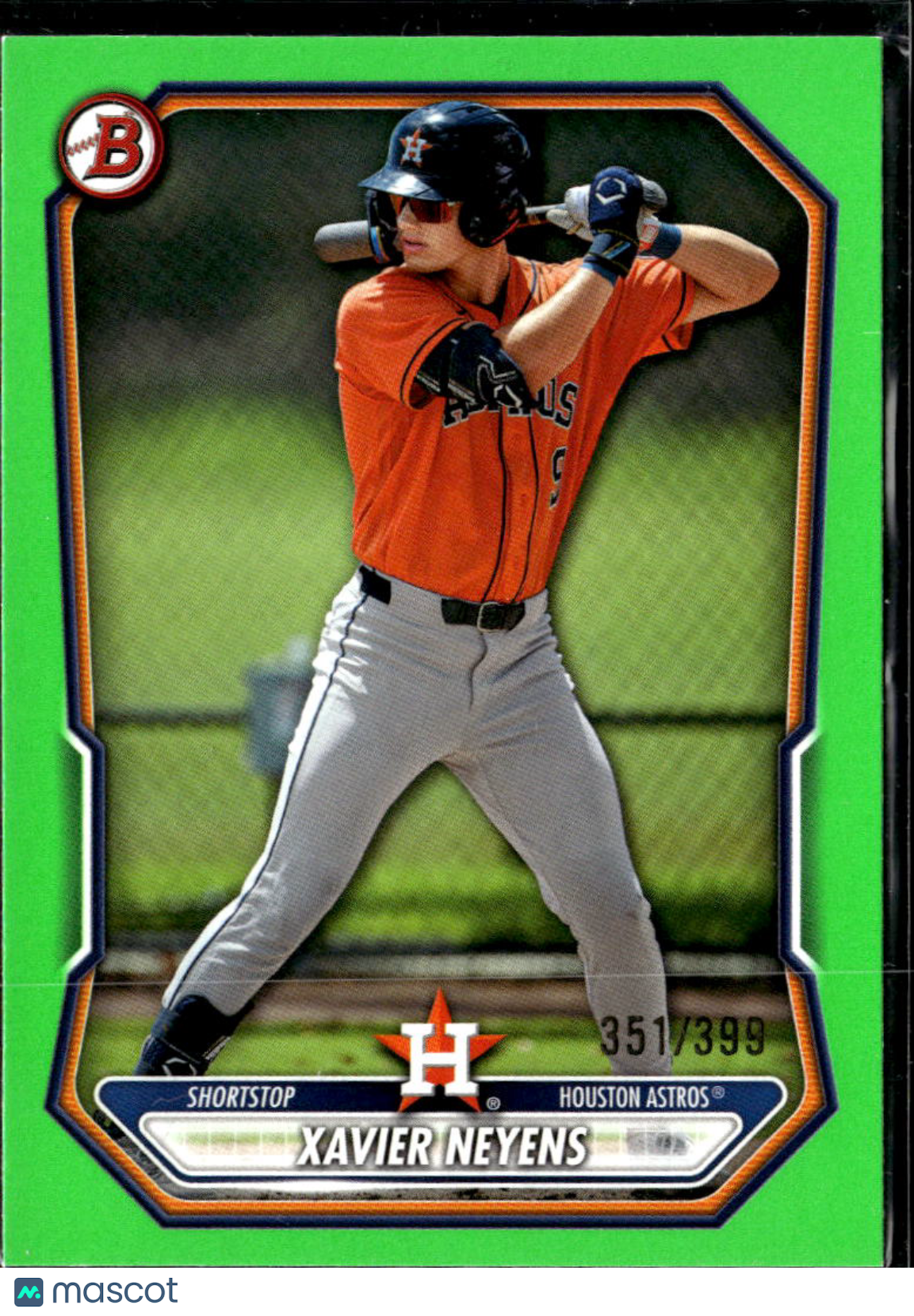 Xavier Neyens 2026 Bowman Green 351/399 Houston Astros