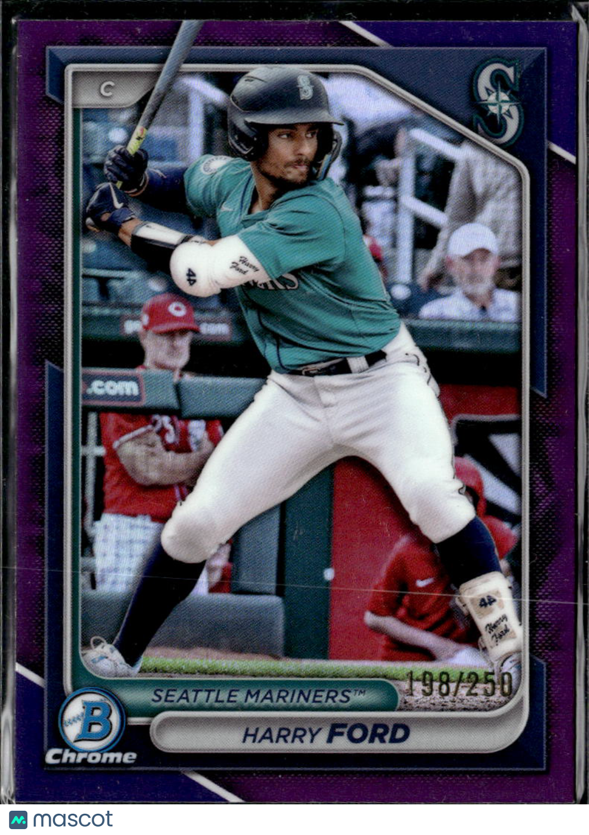Harry Ford 2024 Bowman Chrome Purple Refractor /250 Seattle Mariners