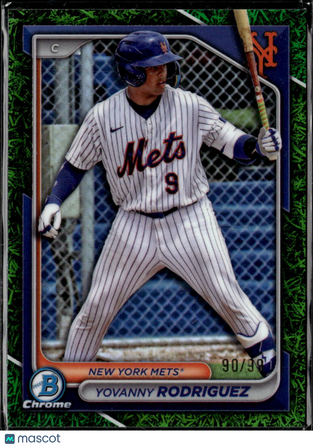 Yovanny Rodriguez 2024 Bowman Chrome Green Grass /99 New York Mets