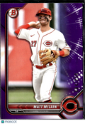 Matt McLain 2022 Bowman Draft Purple /250 Cincinnati Reds