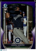 Lazaro Montes 2023 Bowman Chrome Purple Refractor /250 Seattle Mariners