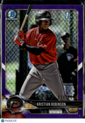 Kristian Robinson 2018 Bowman Chrome Purple Refractor /250 Arizona Diamondbacks
