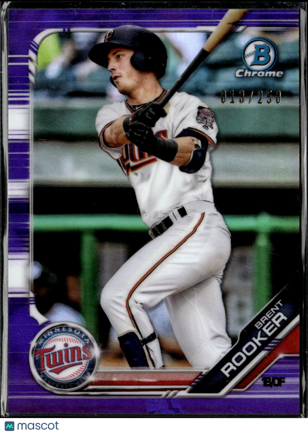 Brent Rooker 2019 Bowman Chrome Purple 13/250 Minnesota Twins