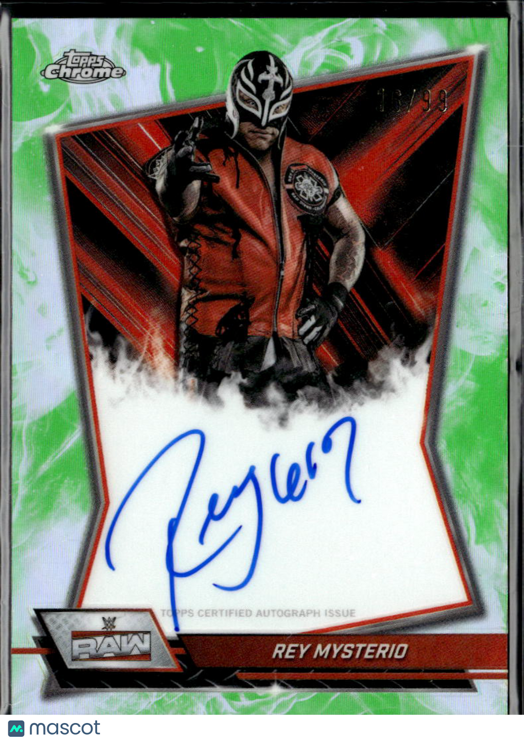 Rey Mysterio 2026 Topps Chrome WWE Auto Autograph 16/99 Raw