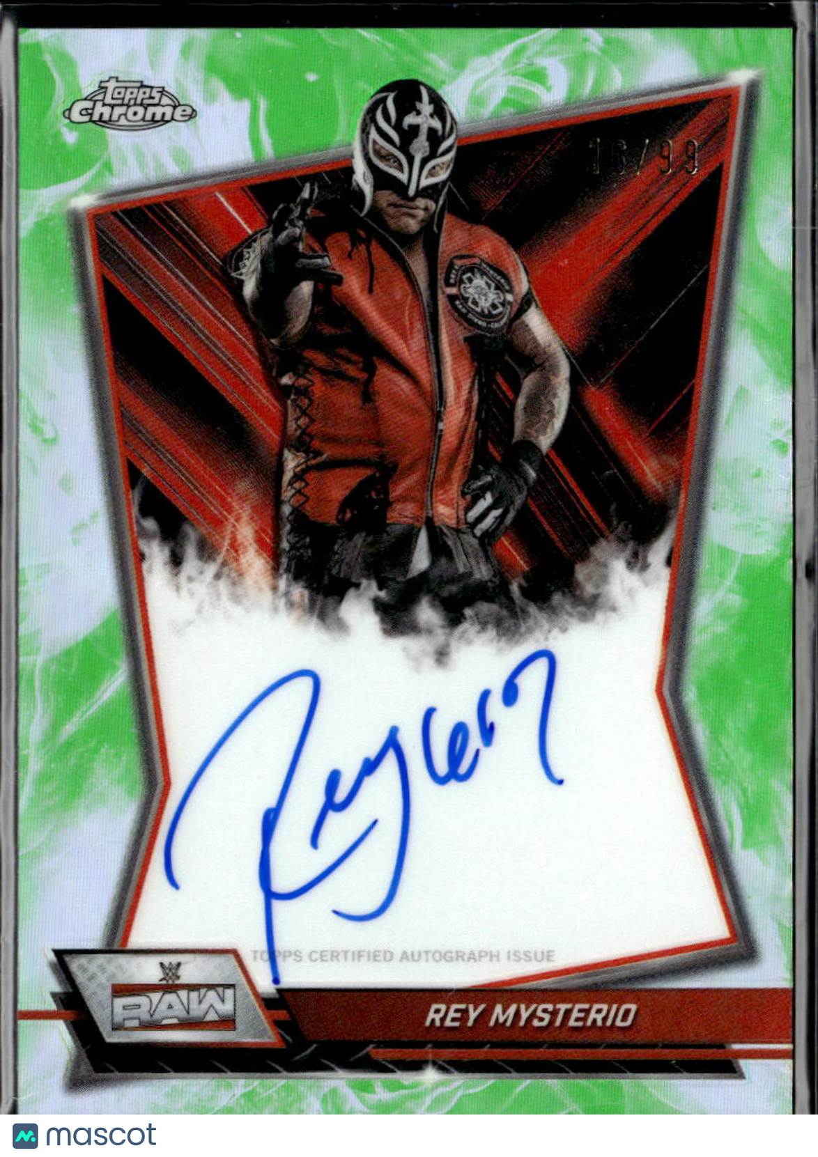 Rey Mysterio 2026 Topps Chrome WWE Auto Autograph 16/99 Raw