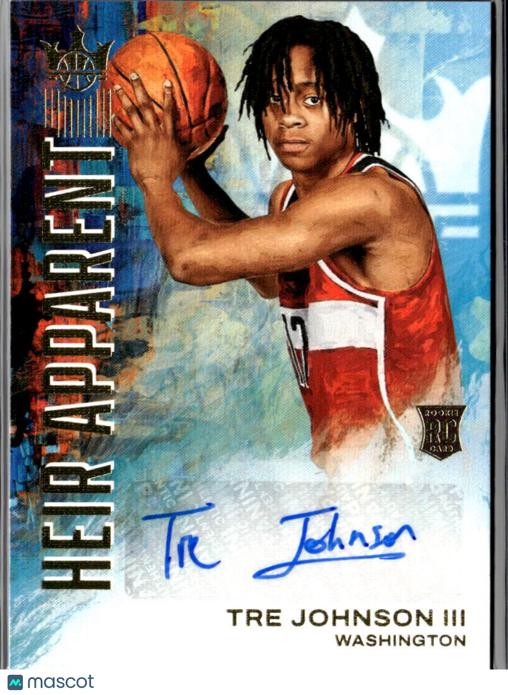Tre Johnson III 2025-26 Court Kings Auto Autograph RC 84/99 Washington Huskies