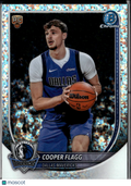 Cooper Flagg 2025 Bowman Chrome Mini Diamond Refractor Rookie Dallas Mavericks