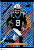 Bryce Young 2025 Topps Finest Rare Blue Xfractor 27/49 Carolina Panthers