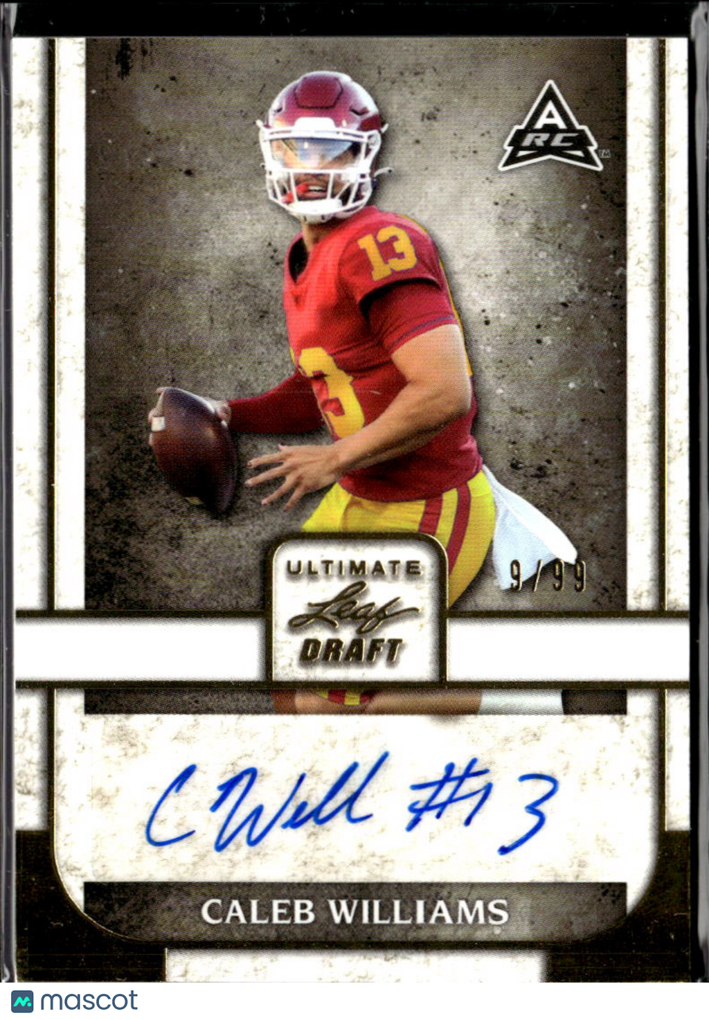 Caleb Williams 2022 Leaf Ultimate Auto Autograph RC 9/99 USC Trojans Bears