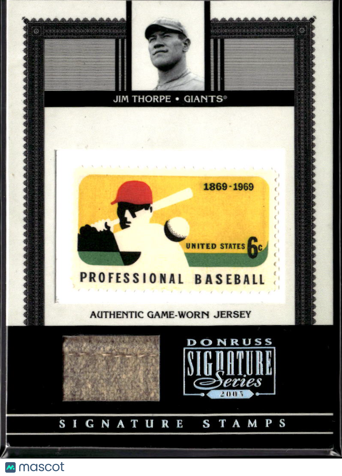Jim Thorpe 2005 Donruss Stamps Game Worn Jersey Patch 50/68 New York Giants