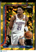 Aaron Wiggins 2025 Topps Chrome Sapphire GOLD Refractor 10/50 OKC Thunder