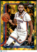 Isaiah Joe 2025 Topps Chrome Sapphire GOLD Refractor 16/50 OKC Thunder