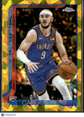 Alex Caruso 2025 Topps Chrome Sapphire GOLD Refractor 18/50 OKC Thunder