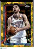 Chet Holmgren 2025 Topps Chrome Sapphire GOLD Refractor 40/50 OKC Thunder