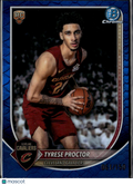 Tyrese Proctor 2025 Bowman Chrome Blue Reptilian RC 61/150 Cleveland Cavaliers