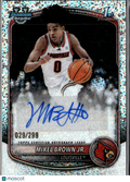 Mikel Brown Jr. 2025  Bowman Chrome 1st Auto Autograph /299 Louisville Cardinals