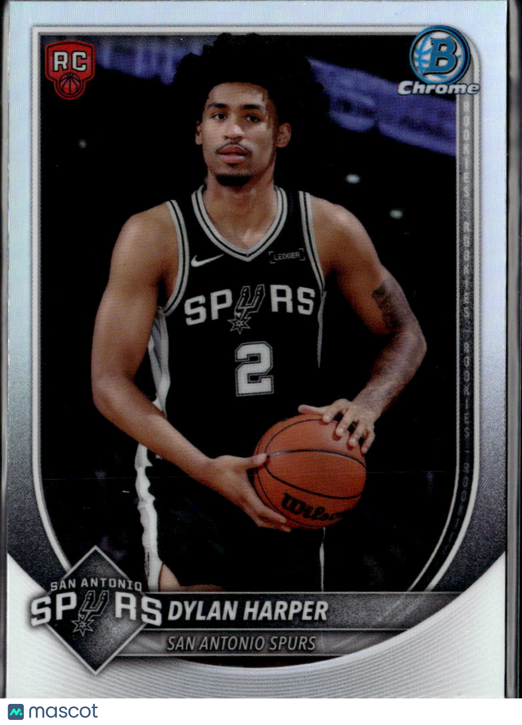 Dylan Harper 2025 Bowman Chrome RED Rookie Refractor RC San Antonio Spurs